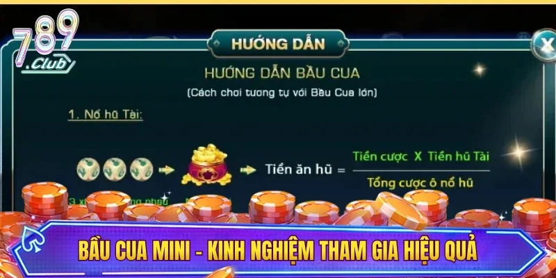 Bầu cua mini - Kinh nghiệm tham gia hiệu quả