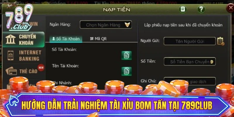Hướng dẫn từng bước trải nghiệm tài xỉu bom tấn tại 789CLUB